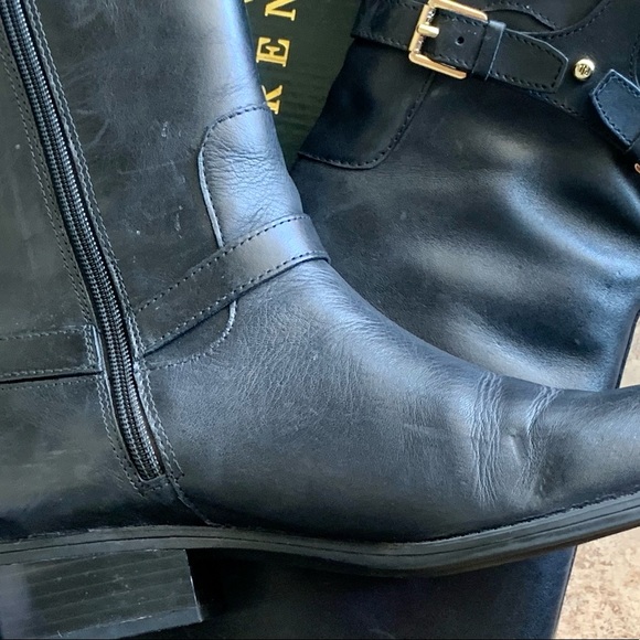 Black Ralph Lauren Boots Size 8B - Picture 2 of 7